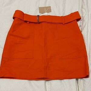 Michael Kors Bold Orange Mini Skirt